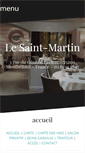 Mobile Screenshot of le-saint-martin.fr